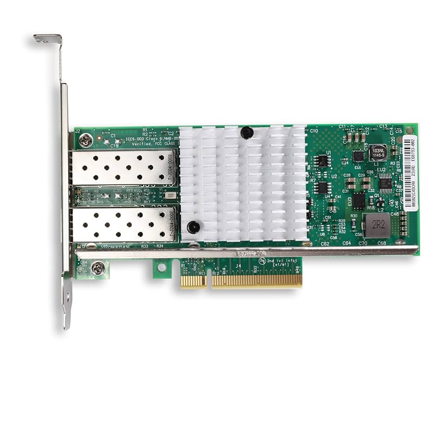 Amazon.com: 10Gb Ethernet NIC Network Card, Dual SFP+ Ports